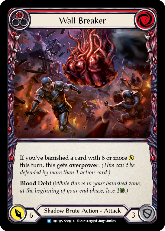 Wall Breaker (Red) [DTD115] (Dusk Till Dawn) | Boutique FDB TCG