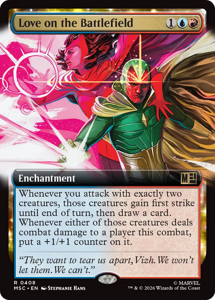Love on the Battlefield (Extended Art) [Marvel Super Heroes Commander] | Boutique FDB TCG