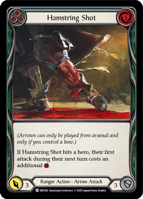 Hamstring Shot (Blue) [U-ARC062] (Arcane Rising Unlimited)  Unlimited Rainbow Foil | Boutique FDB TCG