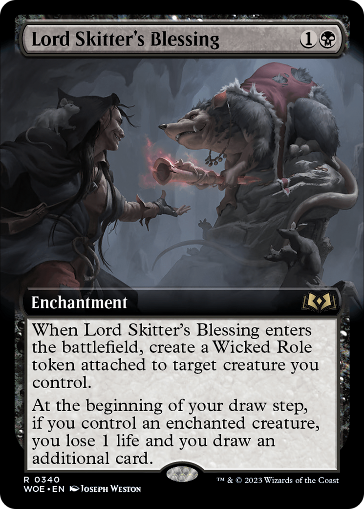 Lord Skitter's Blessing (Extended Art) [Wilds of Eldraine] | Boutique FDB TCG