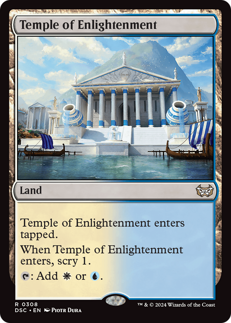 Temple of Enlightenment [Duskmourn: House of Horror Commander] | Boutique FDB TCG