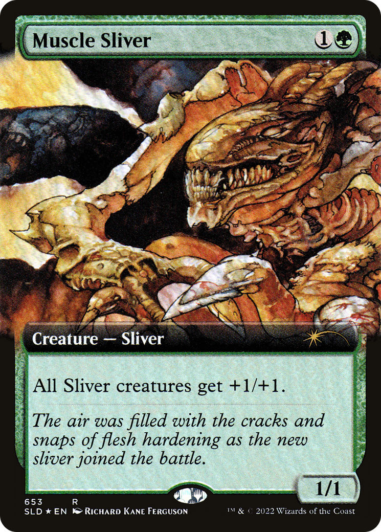 Muscle Sliver (Extended Art) [Secret Lair Drop Promos] | Boutique FDB TCG