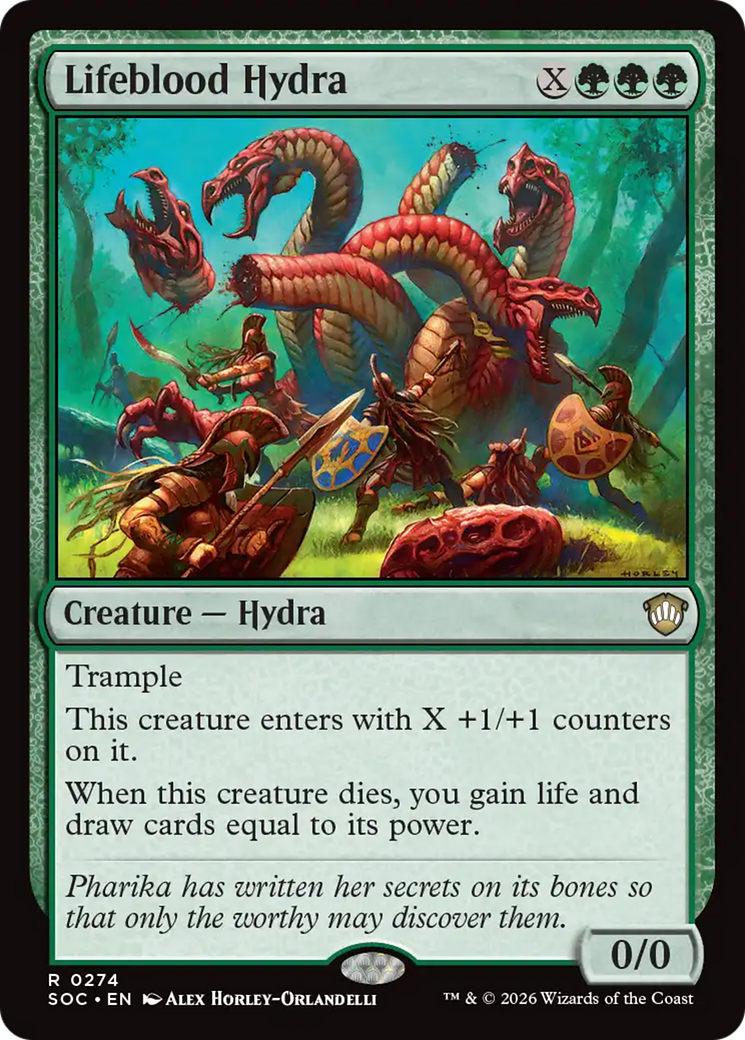 Lifeblood Hydra [Secrets of Strixhaven Commander] | Boutique FDB TCG