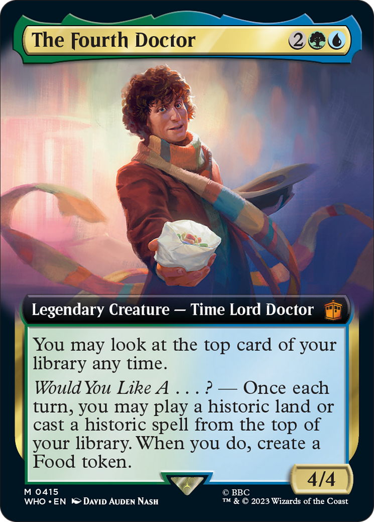 The Fourth Doctor (Extended Art) [Doctor Who] | Boutique FDB TCG