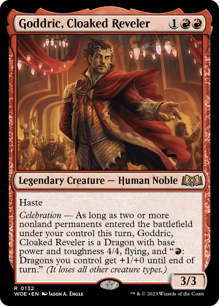 Goddric, Cloaked Reveler [Wilds of Eldraine] | Boutique FDB TCG