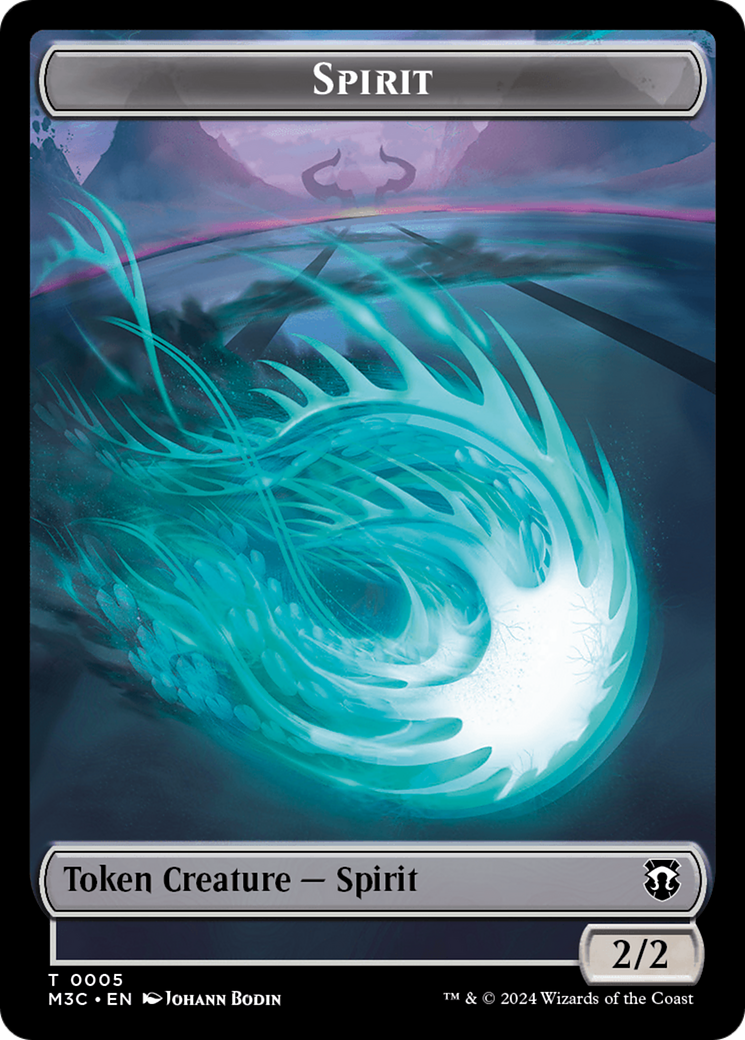 Eldrazi (Ripple Foil) // Spirit Double-Sided Token [Modern Horizons 3 Commander Tokens] | Boutique FDB TCG