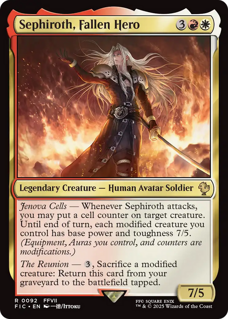 Sephiroth, Fallen Hero [FINAL FANTASY Commander] | Boutique FDB TCG