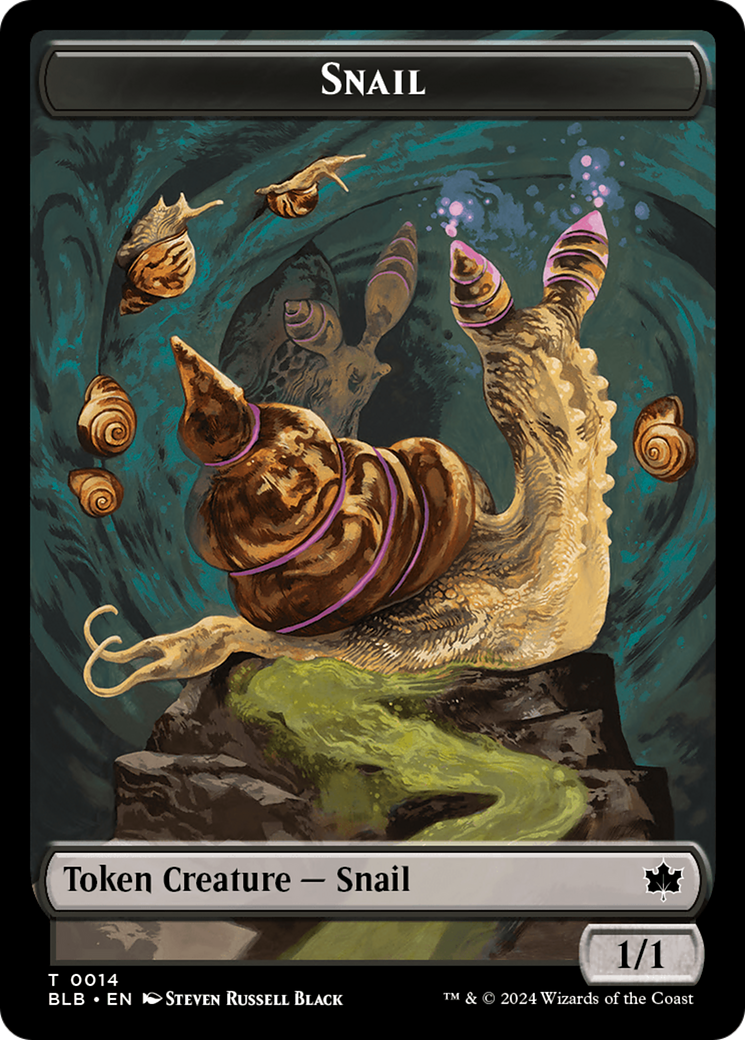 Snail // Thundertrap Trainer Double-Sided Token [Bloomburrow Tokens] | Boutique FDB TCG