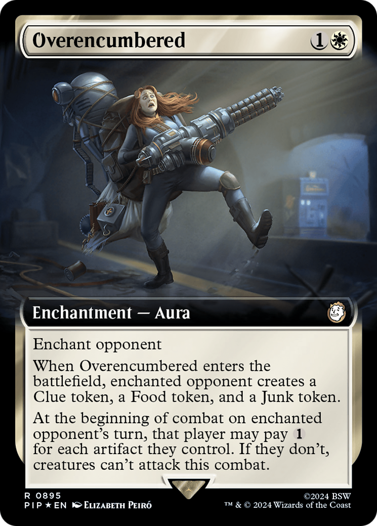 Overencumbered (Extended Art) (Surge Foil) [Fallout] | Boutique FDB TCG