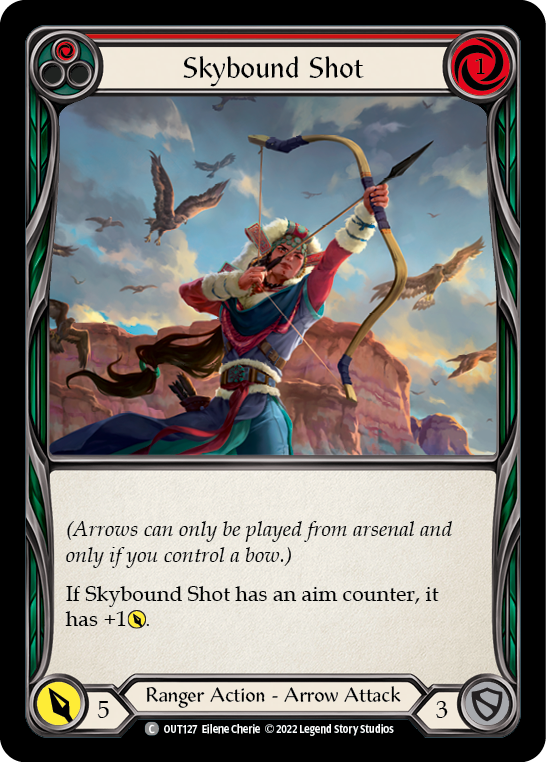 Skybound Shot (Red) [OUT127] (Outsiders)  Rainbow Foil | Boutique FDB TCG