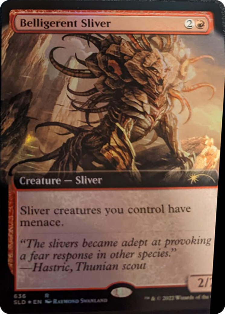 Belligerent Sliver (Extended Art) [Secret Lair Drop Series] | Boutique FDB TCG