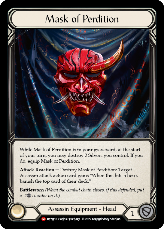 Mask of Perdition [DYN118] (Dynasty)  Cold Foil | Boutique FDB TCG