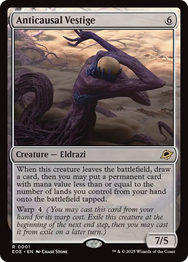 Anticausal Vestige [Edge of Eternities] | Boutique FDB TCG