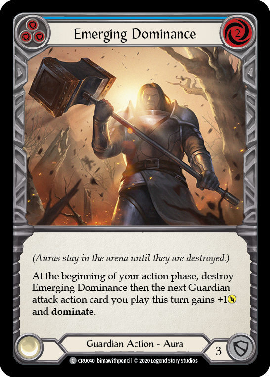 Emerging Dominance (Blue) [CRU040] (Crucible of War)  1st Edition Rainbow Foil | Boutique FDB TCG