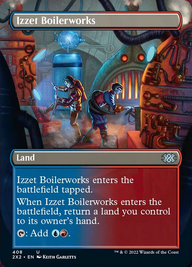 Izzet Boilerworks (Borderless Alternate Art) [Double Masters 2022] | Boutique FDB TCG