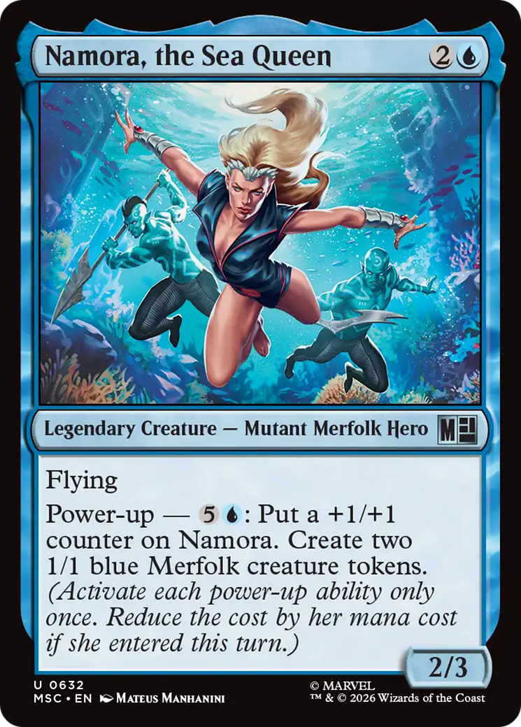Namora, the Sea Queen [Marvel Super Heroes Commander] | Boutique FDB TCG