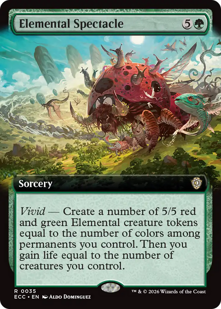Elemental Spectacle (Extended Art) [Lorwyn Eclipsed Commander] | Boutique FDB TCG