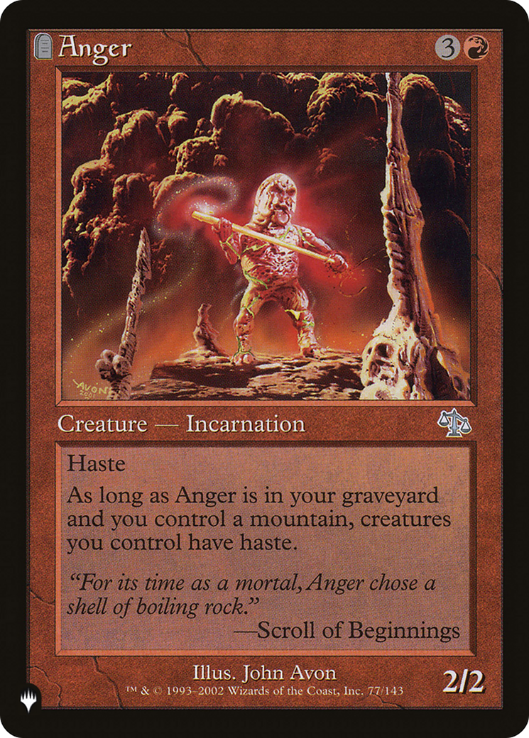 Anger (JUD) [The List] | Boutique FDB TCG