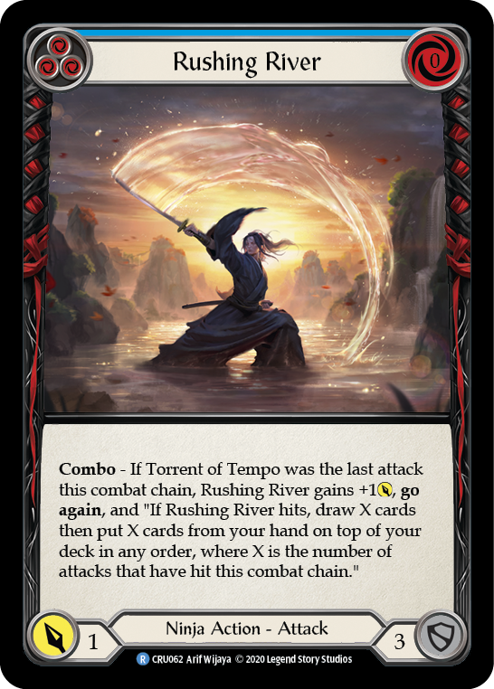 Rushing River (Blue) [CRU062] (Crucible of War)  1st Edition Rainbow Foil | Boutique FDB TCG