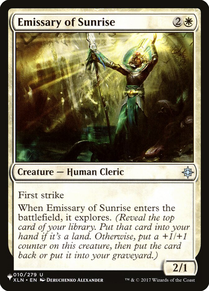 Emissary of Sunrise [The List] | Boutique FDB TCG