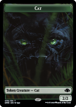 Insect // Cat (008) Double-Sided Token [Dominaria Remastered Tokens] | Boutique FDB TCG
