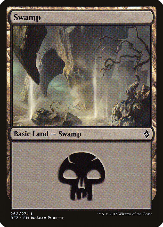 Swamp (262) [Battle for Zendikar] | Boutique FDB TCG
