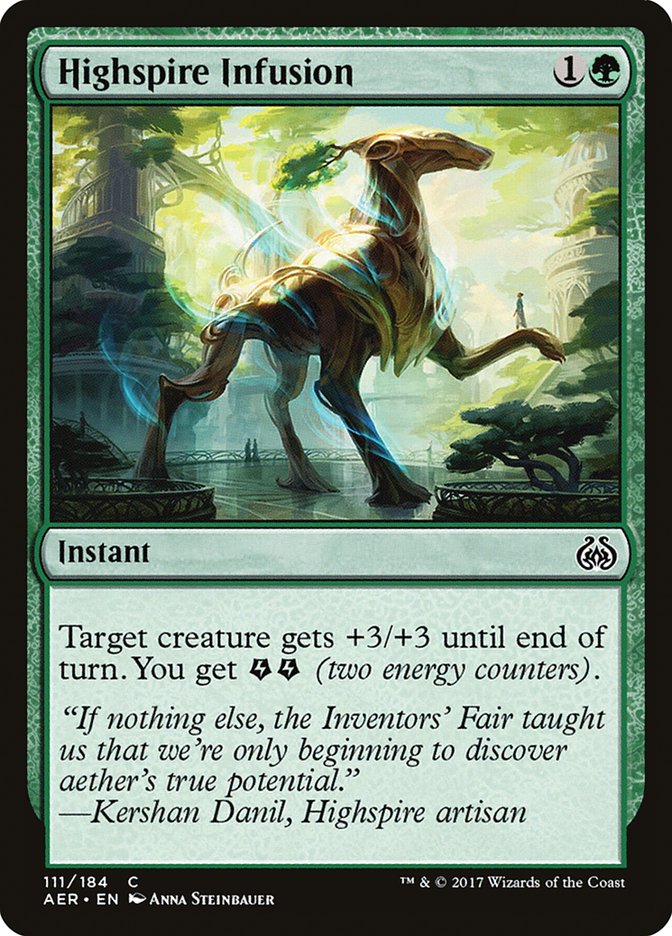 Highspire Infusion [Aether Revolt] | Boutique FDB TCG