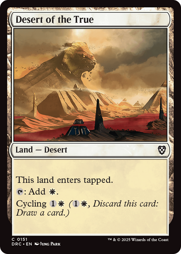 Desert of the True [Aetherdrift Commander] | Boutique FDB TCG