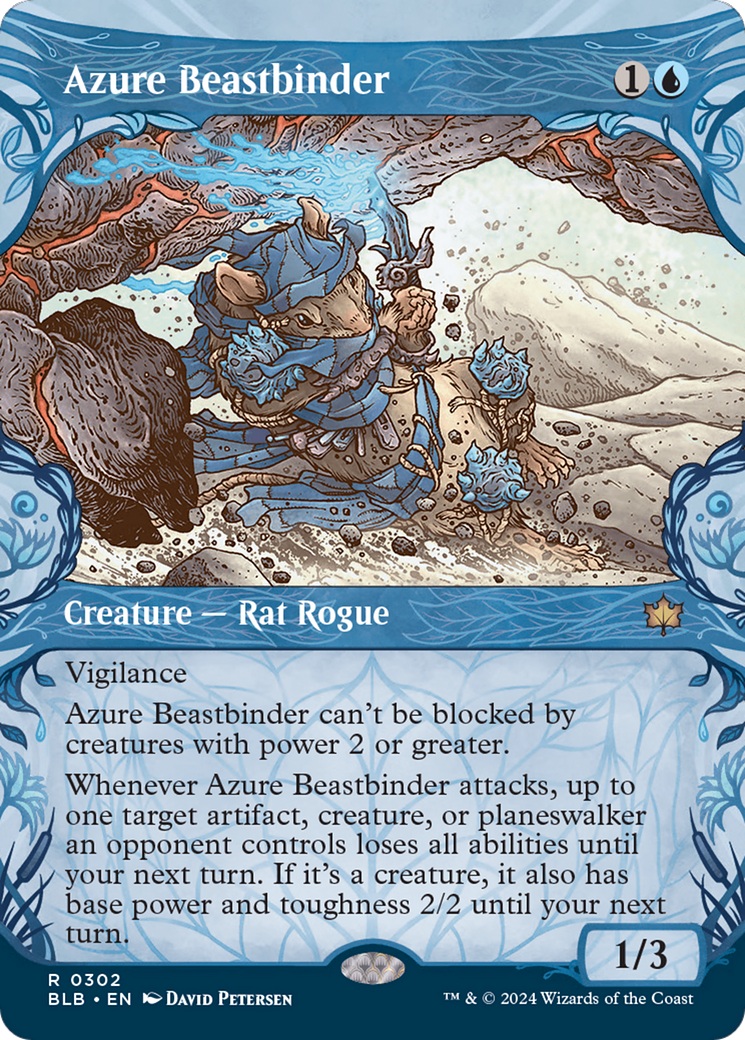 Azure Beastbinder (Showcase) [Bloomburrow] | Boutique FDB TCG