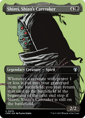 Shirei, Shizo's Caretaker (Borderless Profile) [Commander Masters] | Boutique FDB TCG