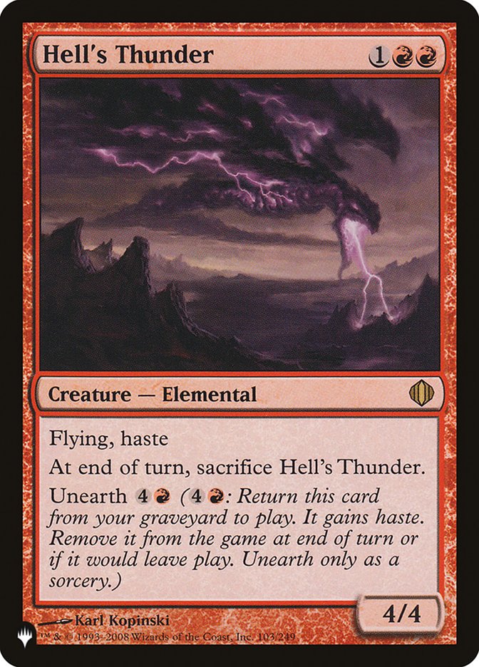 Hell's Thunder [The List] | Boutique FDB TCG