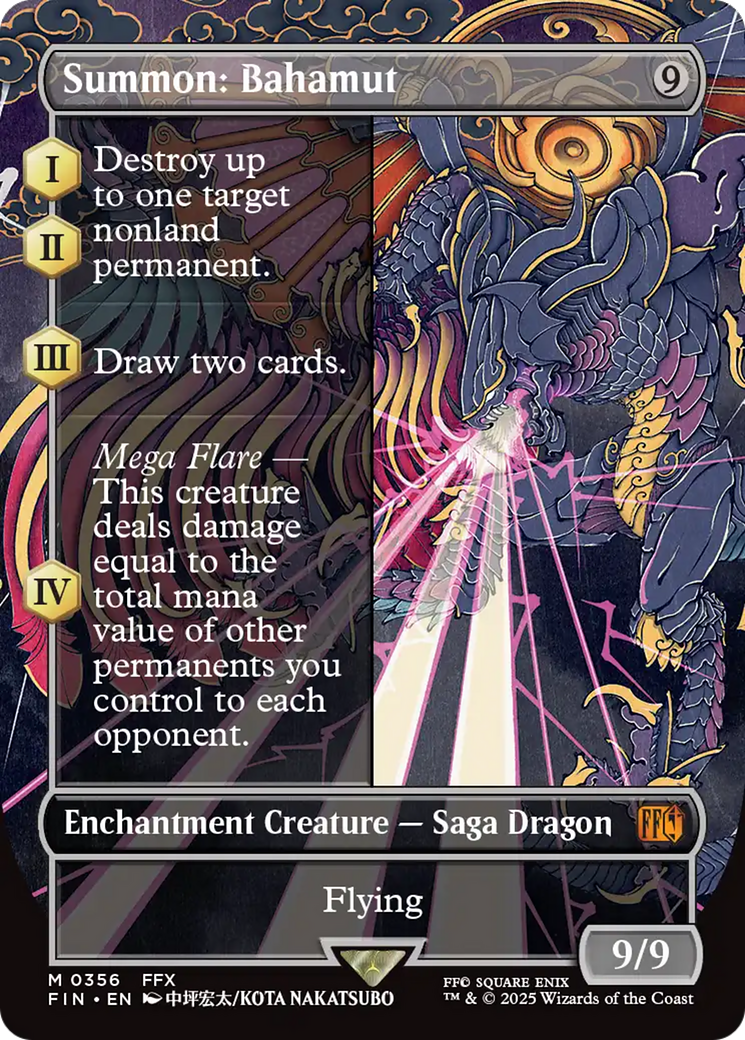 Summon: Bahamut (Borderless) [FINAL FANTASY] | Boutique FDB TCG