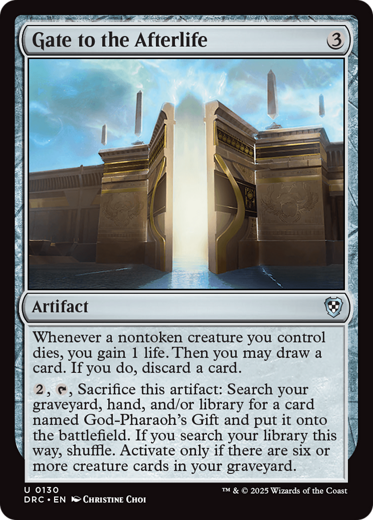 Gate to the Afterlife [Aetherdrift Commander] | Boutique FDB TCG