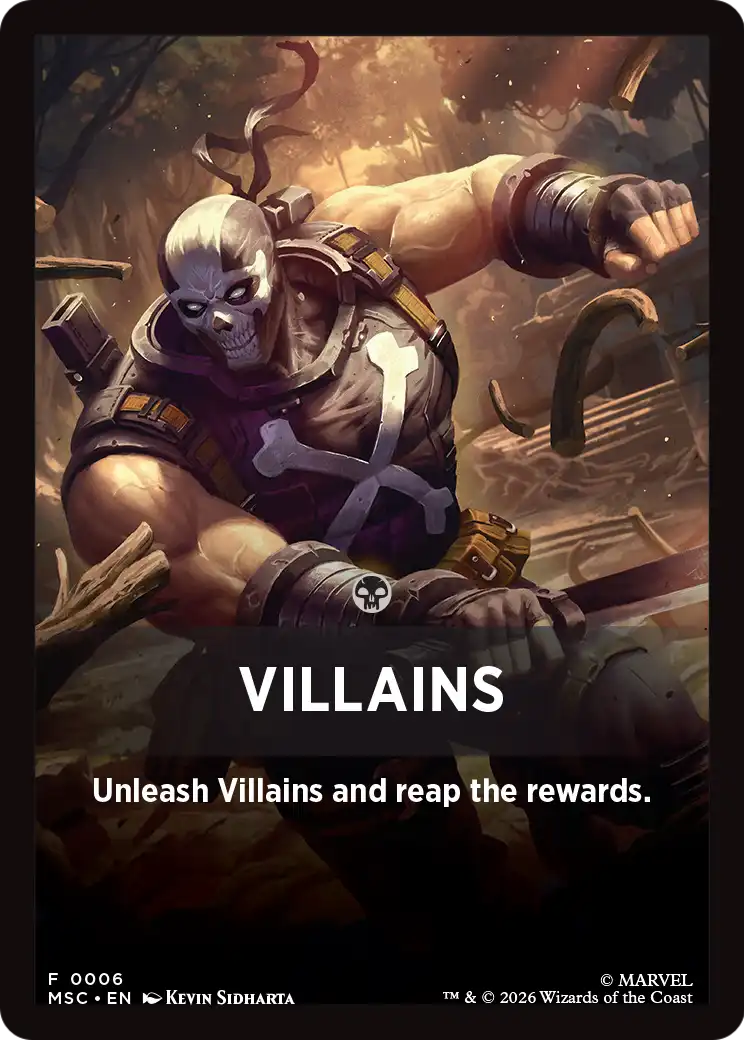 Villains Theme Card [Marvel Super Heroes Commander] | Boutique FDB TCG