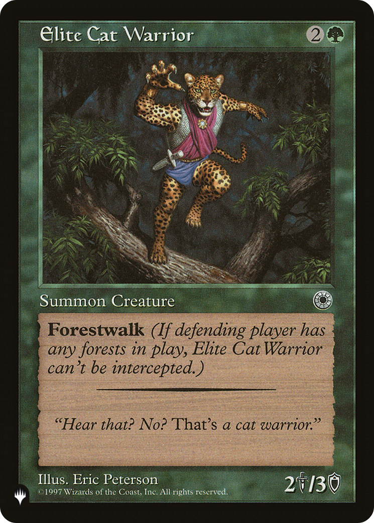 Elite Cat Warrior (Flavor Text) [The List Reprints] | Boutique FDB TCG