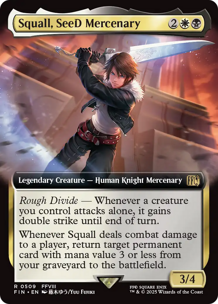 Squall, SeeD Mercenary (Extended Art) [FINAL FANTASY] | Boutique FDB TCG