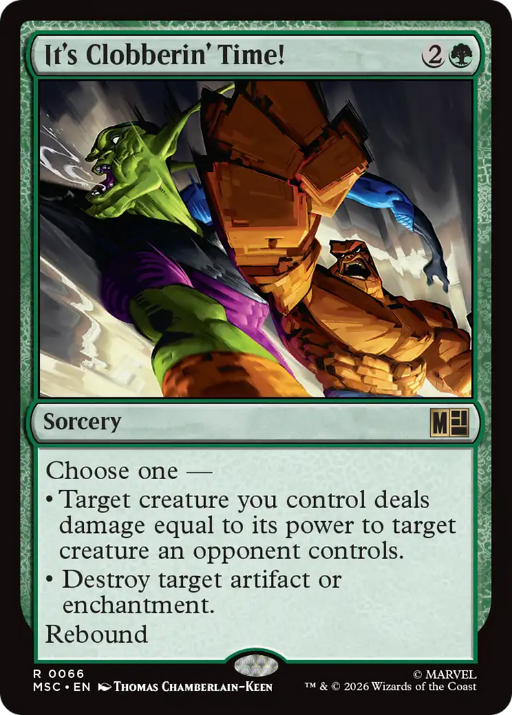 It's Clobberin' Time! [Marvel Super Heroes Commander] | Boutique FDB TCG