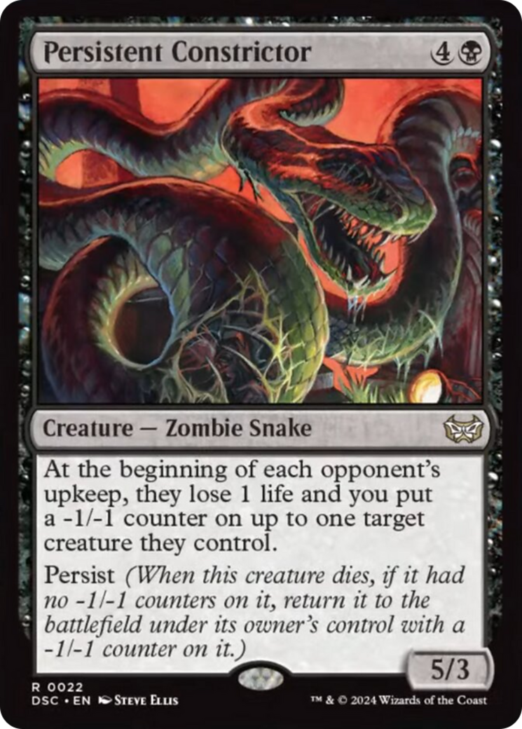 Persistent Constrictor [Duskmourn: House of Horror Commander] | Boutique FDB TCG