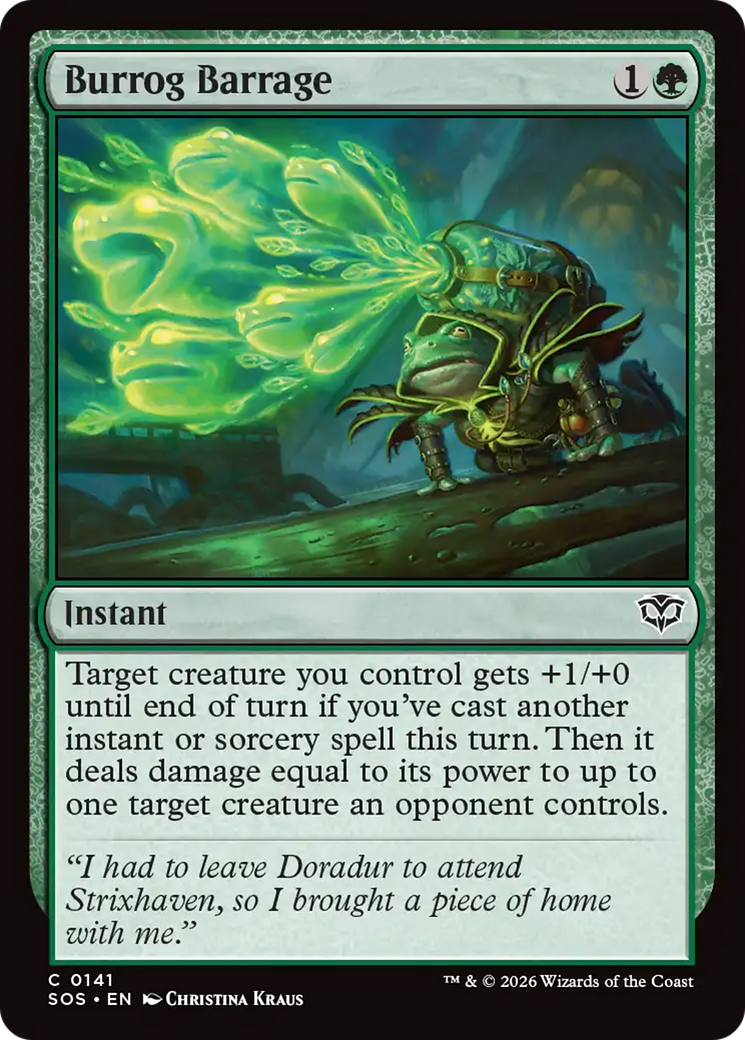 Burrog Barrage [Secrets of Strixhaven] | Boutique FDB TCG