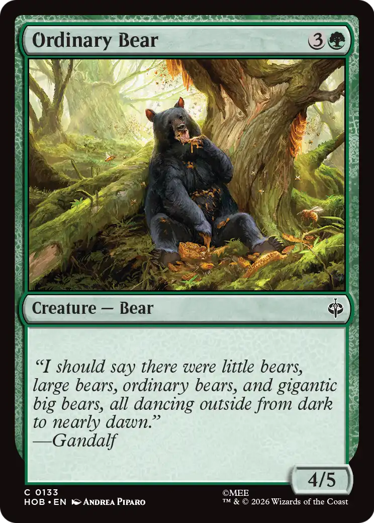 Ordinary Bear [The Hobbit] | Boutique FDB TCG