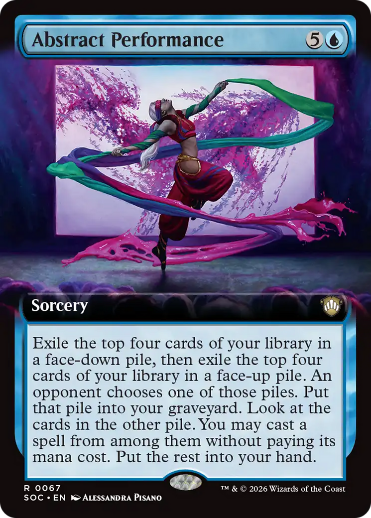 Abstract Performance (Extended Art) [Secrets of Strixhaven Commander] | Boutique FDB TCG