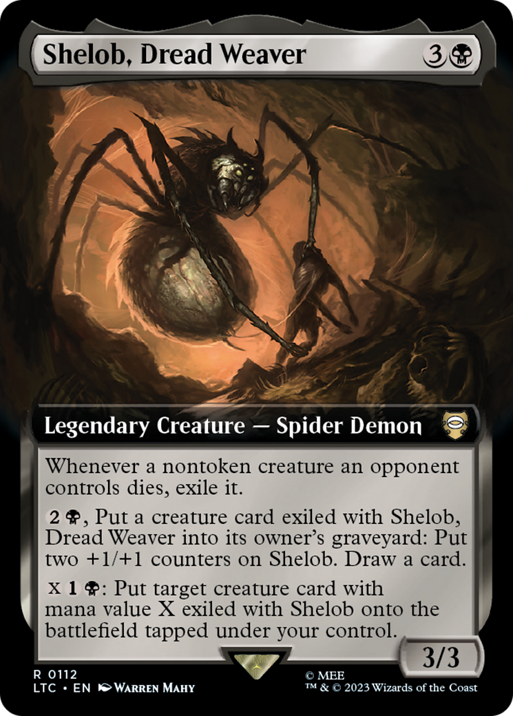 Shelob, Dread Weaver (Extended Art) [The Lord of the Rings: Tales of Middle-Earth Commander] | Boutique FDB TCG