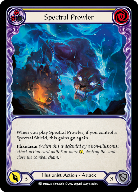 Spectral Prowler (Yellow) [DYN225] (Dynasty) | Boutique FDB TCG