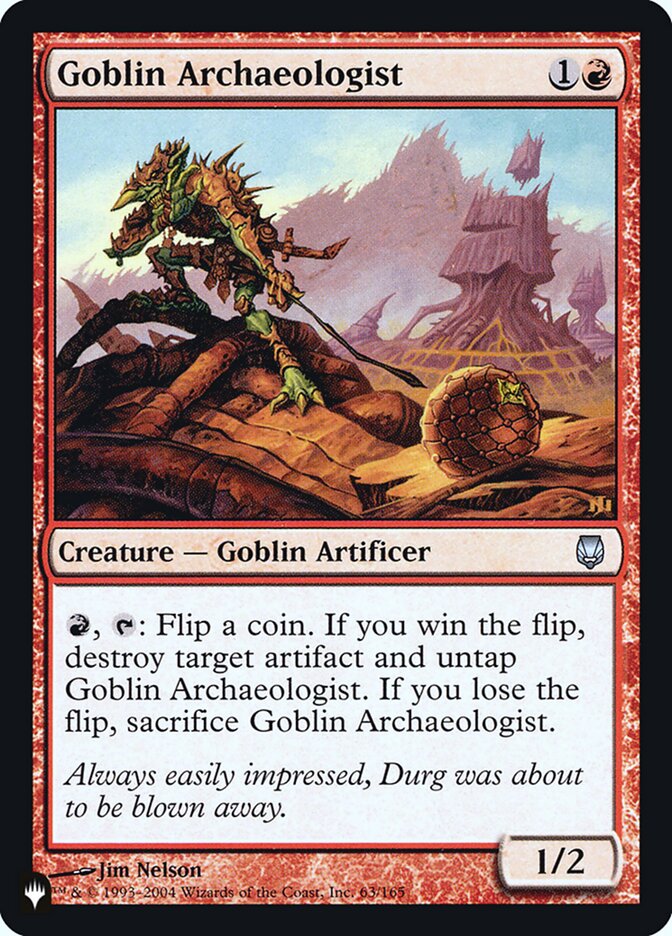 Goblin Archaeologist [Secret Lair: Heads I Win, Tails You Lose] | Boutique FDB TCG