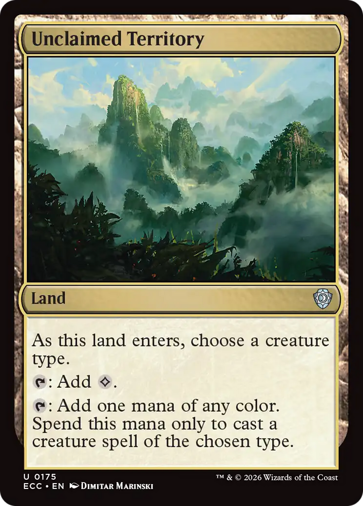 Unclaimed Territory [Lorwyn Eclipsed Commander] | Boutique FDB TCG