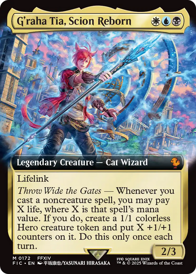 G'raha Tia, Scion Reborn (Extended Art) [FINAL FANTASY Commander] | Boutique FDB TCG