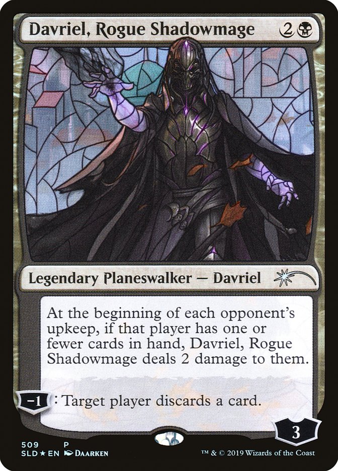 Davriel, Rogue Shadowmage (Stained Glass) [Secret Lair Drop Promos] | Boutique FDB TCG