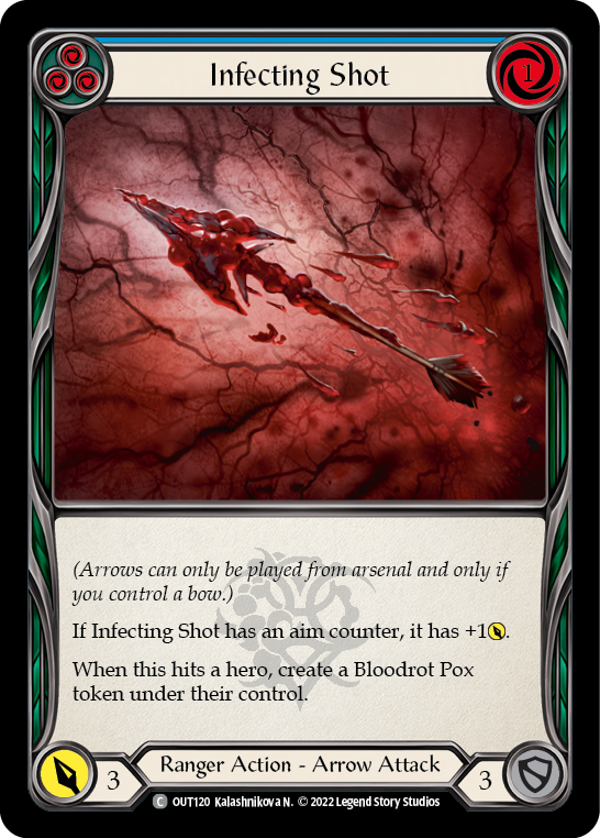 Infecting Shot (Blue) [OUT120] (Outsiders) | Boutique FDB TCG