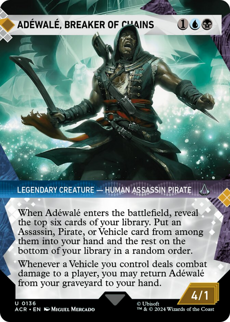 Adewale, Breaker of Chains (Showcase) [Assassin's Creed] | Boutique FDB TCG