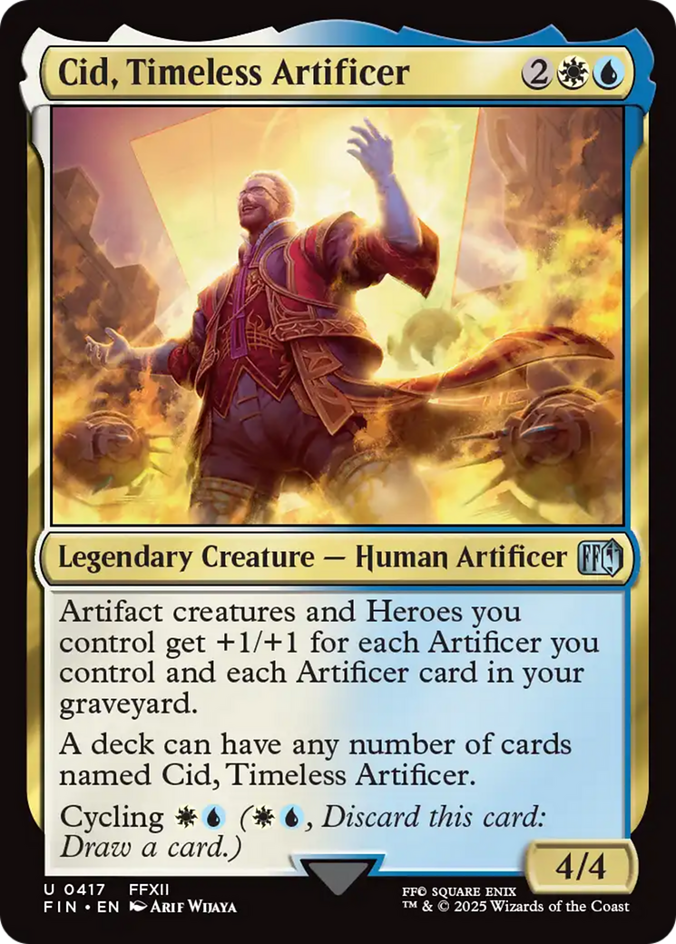 Cid, Timeless Artificer (0417) [FINAL FANTASY] | Boutique FDB TCG